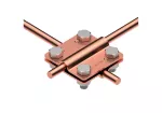 Złącze krzyżowe 4-śrubowe M8 B=30mm (miedź) AN-04/CU/