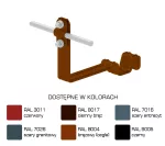 Uchwyt dach.prof.pros.Z-śr. WZÓR 7 Hd=70mm /LA/ TYP AN-25C/LA/-N