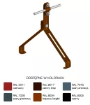 Uchwyt gąsior.prof. Z-śruba WZÓR 20 Hd=70mm /LA/ TYP AN-151P/LA/-N