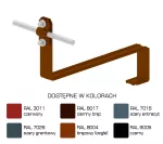 Uchwyt dach.prof.pros.Z-śr. WZÓR 10 Hd=70mm /LA/ TYP AN-25F/LA/-N