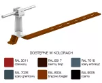 Uchw.dach.uniw.Z-zatrz. L=420mm, Hd=75mm /LA/ szary TYP AN-20KP/LA/S-N