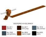 Uchw.dach.uniw.Z-zatrz. L=420mm, Hd=35mm /LA/ brąz TYP AN-20KPN/LA/-N