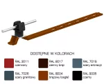 Uchw.dach.uniw.Z-zatrz. L=420mm, Hd=35mm /LA/ czarny TYP AN-20KPN/LA/C-N