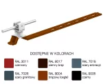 Uchw.dach.uniw.Z-zatrz. L=420mm, Hd=35mm /LA/ szary TYP AN-20KPN/LA/S-N