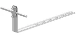 Uchwyt dach.regu.pros.Z-śruba L=280mm, Hd=90mm /OH/ TYP AN-25K/OH/-N