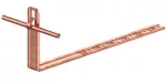 Uchwyt dach.regul.pros.Z-zag. L=280mm, Hd=90mm /CU/ TYP AN-19K/CU/-N