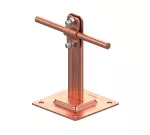 Uchwyt na płytce stalowej Hd=90mm Z-śruba /CU/ TYP AN-11G/CU/-N