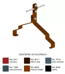 Uchwyt gąsior.prof. Z-śruba WZÓR 25 Hd=70mm /LA/ TYP AN-151W/LA/