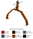Uchwyt gąsior.prof. Z-śruba WZÓR 27 Hd=70mm /LA/ TYP AN-152A/LA/