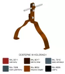 Uchwyt gąsior.prof. Z-śruba WZÓR 35 Hd=70mm /LA/ TYP AN-152K/LA/