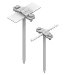 Uchwyt na drut-bedn.wbij.L=120mm B-30mm Z-śr. /OG/ TYP AN-32A/OG/