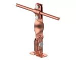 Uchwyt na felc skręcony Hd=115mm Z-śruba /CU/ TYP AN-08A/CU/