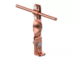 Uchwyt na krawędź skręcony Hd=115mm Z-śruba /CU/ TYP AN-08B/CU/