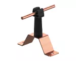 Uchwyt przykręcany Hd=100mm Z-zatrzask /CU/ czarny TYP AN-11W/CU/C