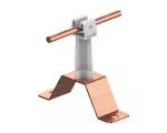 Uchwyt przykręcany Hd=100mm Z-zatrzask /CU/ szary TYP AN-11W/CU/S