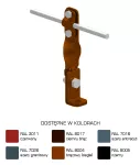 Uchwyt na krawędź skręcony Hd=115mm Z-śruba /LA/ TYP AN-08B/LA/