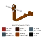 Uchwyt dach.prof.pros.Z-śr. WZÓR 6 H=10cm /LA/ TYP AN-25B/LA/