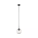Lampa wisząca łazienkowa RUYA E14 max.20W IP44 230V czarny matowy / szkło
