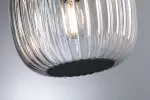 Lampa wisząca łazienkowa RUYA E14 max.20W IP44 230V czarny matowy / szkło