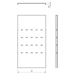 VKO 90X85X300 F - pokrywa opad. łuku 90° (1 szt.)