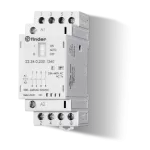 Stycznik instalacyjny serii 22: 2 Z + 2 R; 25 A; 24 V AC/DC, 22.34.0.024.1620PAS