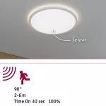 Plafoniera ATRIA SHINE LED Backlight z czujnikiem 22W okrągła 420mm 2300lm 4000K IP44 230V biały / tworzywo sztuczne