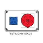 ROZDZIELNICA;5X32A;3X16A;INA=32A;IP54