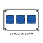 ROZDZIELNICA;3X3X16A;INA=16A;IP54