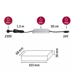 PAULMANN Zasilacz Plug & Shine 75W 230/24V DC IP67 srebrny / aluminium