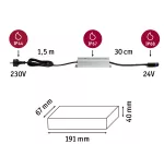 PAULMANN Zasilacz Plug & Shine 150W 230/24V DC IP67 srebrny / aluminium
