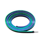 Kompletny zestaw taśma Black Neon LED RGB+12W 24VA 5V DC 5M IP20 czarny / tworzywo sztuczne