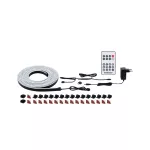 Kompletny zestaw taśma Black Neon LED RGB+12W 24VA 5V DC 5M IP20 czarny / tworzywo sztuczne