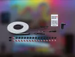 Kompletny zestaw taśma Black Neon LED RGB+12W 24VA 5V DC 5M IP20 czarny / tworzywo sztuczne