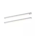 Zestaw opraw podszafkowych SET LINE DIM PIR 2x4W 2x350lm 350mm 30000K 230V/24V chrom matowy / aluminium