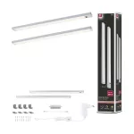 Zestaw opraw podszafkowych SET LINE DIM PIR 2x4W 2x350lm 350mm 30000K 230V/24V chrom matowy / aluminium