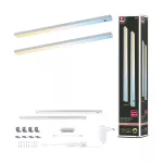 Zestaw opraw podszafkowych SET LINE DIM PIR 2x4W 2x350lm 350mm 2700K-6500K 230V/24 chrom matowy / aluminium
