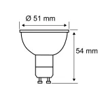 PAULMANN Źródło światła LED 3er GU10 250lm 7W 4000K 36st. biały mat 230V RAL9003