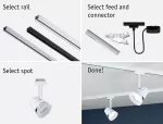 Reflektor na szynoprzewód Urail CONE DIM GU10 max.10W 230V biały RAL9003 / metal