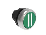 LPCB1123 Plastikowy przycisk Ø22mm serii Platinum, kryty, samoczynny powrót, z symbolem, II / Zielony