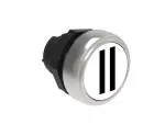LPCB1128 Plastikowy przycisk Ø22mm serii Platinum, kryty, samoczynny powrót, z symbolem, II / Biały