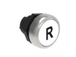 LPCB1178 Plastikowy przycisk Ø22mm serii Platinum, kryty, samoczynny powrót, z symbolem, R / Biały