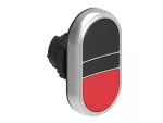 LPCB7112 Plastikowy przycisk Ø22mm serii Platinum, podwójny, samoczynny powrót, oba kryte. Czarny - Czerwony