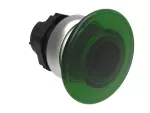 LPCBL6143 Plastikowy przycisk podświetlany Ø22mm serii Platinum, grzybkowy, samoczynny powrót, Ø40mm. Zielony