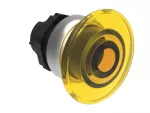 LPCBL6145 Plastikowy przycisk podświetlany Ø22mm serii Platinum, grzybkowy, samoczynny powrót, Ø40mm. Żółty