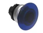 LPCBL6146 Plastikowy przycisk podświetlany Ø22mm serii Platinum, grzybkowy, samoczynny powrót, Ø40mm. Niebieski