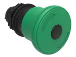 LPCBL6643 Plastikowy przycisk podświetlany Ø22mm serii Platinum, grzybkowy, blokowany, odblokowanie przez obrót, Ø40mm. Do normalnego zatrzymania. Zielony