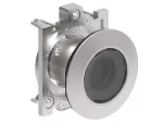 LPFL7 Metalowa płaska głowica lampki Ø30mm serii Platinum, przezroczysta, bez adaptera montażowego
