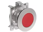 LPFQ104 Metalowy przycisk płaski Ø30mm serii Platinum, kryty, dwustanowy. Czerwony