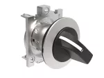 LPFS120 Metalowy przełącznik płaski Ø30mm serii Platinum, pokrętło krótkie, 2 pozycje, 0 - 1