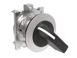 LPFS231 Metalowy przełącznik płaski Ø30mm serii Platinum, pokrętło długie, 3 pozycje, 1 > 0 < 2